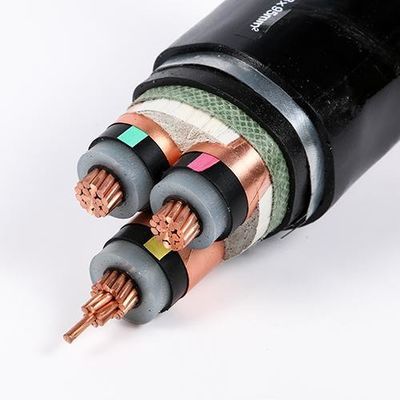 주문 검은색 110kV XLPE 고전압 지하 케이블 50mm 건설용 online manufacture