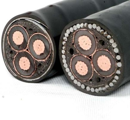주문 YJV22 35KV 5 코어 고전압 케이블 장갑 강철 HV 전기 케이블 교차 연결 online manufacture