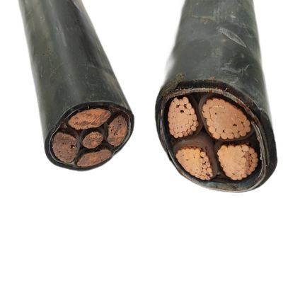 주문 PVC 재킷 NYY 4x25mm2 XLPE 단열 구리 선도자 전원 케이블 저전압 12V online manufacture