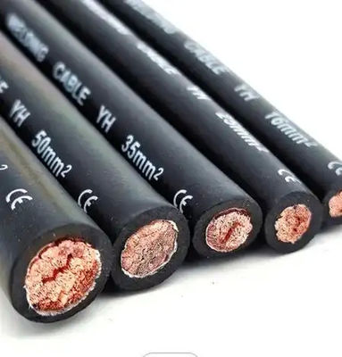 주문 고전압 순수 구리 용접 케이블 50mm 저손실 단열 선도자 XLPE PVC 고무 단열 online manufacture