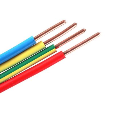 가구 와이어 450/750V BV/BVR 1.5mm 2.5mm 4mm 6mm에 맞춘 컬러 PVC 단열 케이블