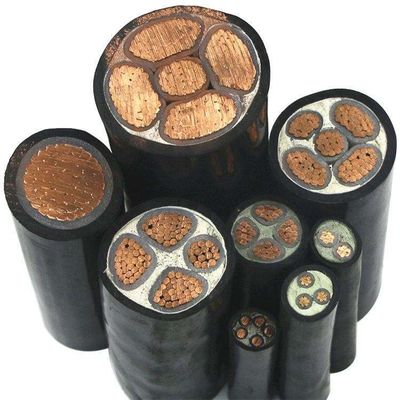 맞춤형 길이 0.6/1KV NYY 구리 선도자 XLPE PVC 껍질 전기 전력 케이블