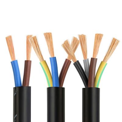 멀티 선도자 유연 케이블 RVV/H05VV-F 2 3 4 코어 전기 케이블 와이어 전력 케이블