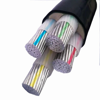 단열된 XLPE 케이블 와이어 4 코어 35mm 50mm 70mm 95mm 120mm 185mm 240mm 알루미늄 코어