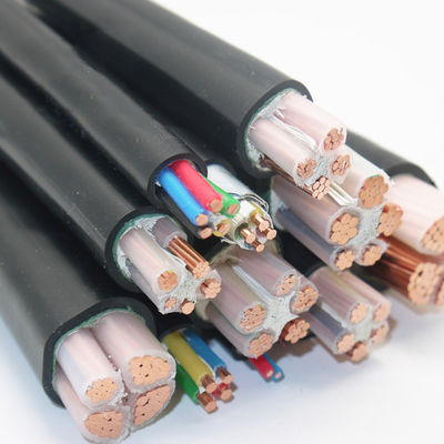 지하 전력 케이블 NYY 5X6mm 0.6/1 KV PVC 단열 및 구리 전도기