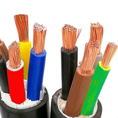 4 코어 1.5MM 2.5MM 4MM 6MM 낮은 전압 PVC 단열 및 껍질 전기 전력 전선