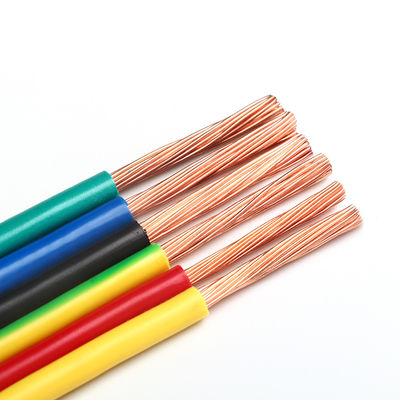 6mm AWG 6 단일 코어 빌딩 PVC 전력 케이블 구리 단열 된 벗은 유형