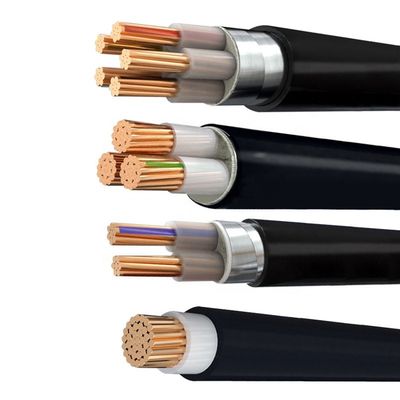 단열 재료 PVC 스트랜드 구리 전도기 0.6/1kV YJV 전기 케이블 / 미터