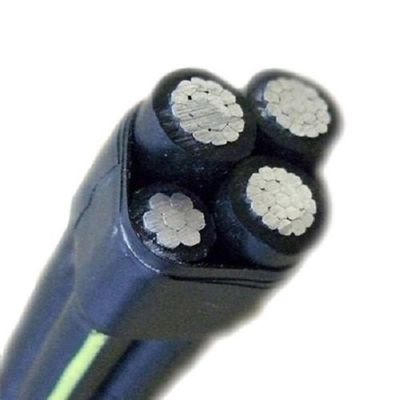 에어리얼 뱅들드 XLPE 단열 알루미늄 케이블 4 코어 16mm 35mm 95mm 저전압