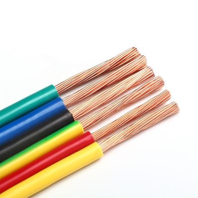 1.5mm 2.5mm 4mm 6mm PVC 단열 구리 전기 전기 케이블 건물