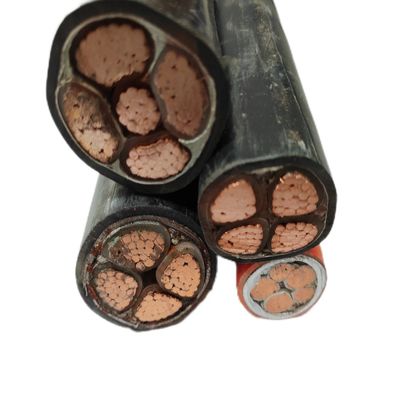 16mm-95mm Nyy 저전압 5 코어 전력 케이블 XLPE 와이어 Cu PVC 가루 된 25mm-35mm 크기