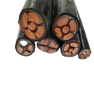 저전압 NYY 3x2.5 4x6 4x10 2x6 5x6mm2 순수한 구리 전도기와 전기 케이블