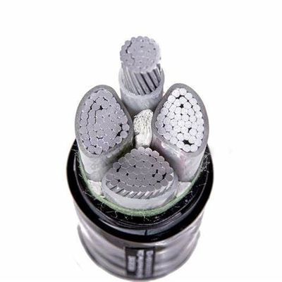 600mm2 NA2XY 1kv 4 코어 XLPE 케이블 알루미늄 선도자 XLPE 장갑 케이블